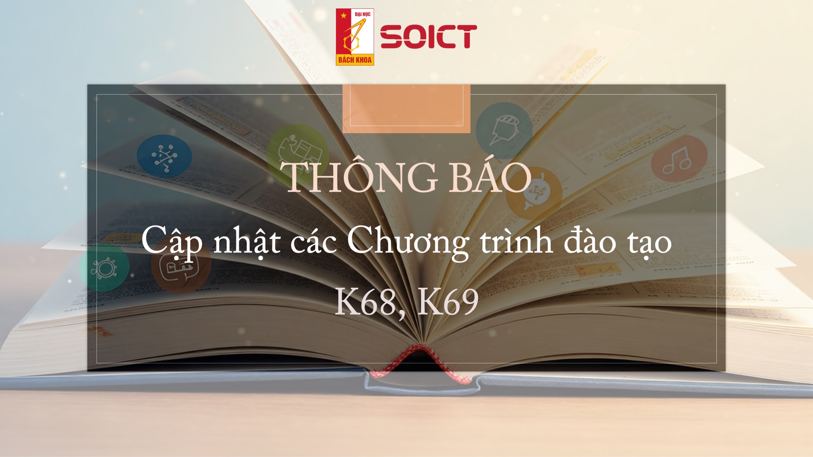 Thông báo về việc cập nhật các CTĐT K68, K69