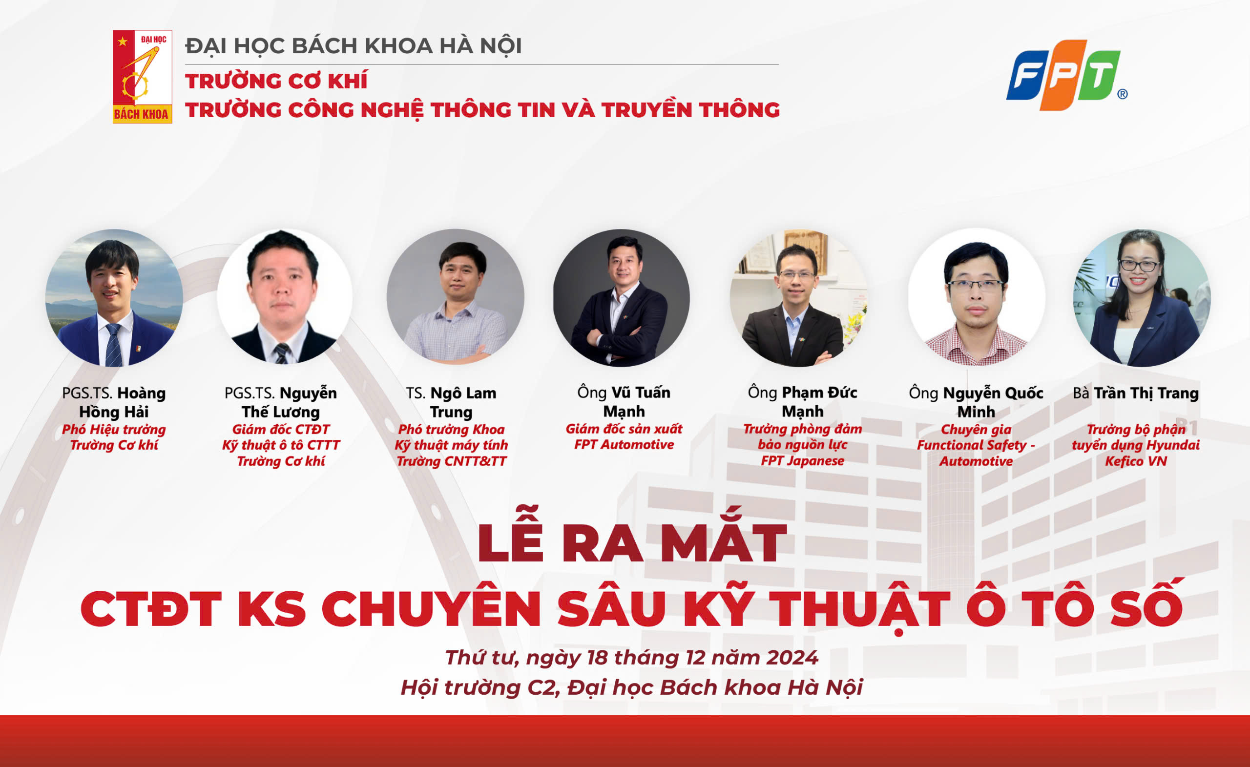 Chương trình Kỹ sư chuyên sâu Kỹ thuật ô tô số – Digital Automotive Engineering chính thức ra mắt