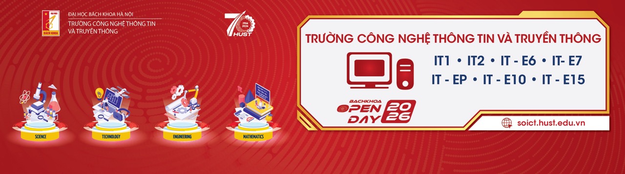 Trường CNTT&TT tại Ngày hội Tư vấn tuyển sinh & Hướng nghiệp – Bách khoa OpenDay 2026